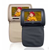 7 inch car headrest monitor dvd wide screen with leather zipper