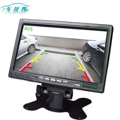 7-inch desktop monitor truck reverse image 2-way AV dual female input