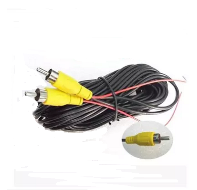 6M/10M/15M/20M RCA DC Power Audio Video AV Extension Cable for CCTV Security, Car Tuck Bus Trailer Reverse Parking Camera